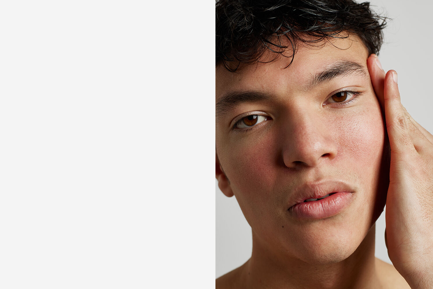 lady with uneven skin tone