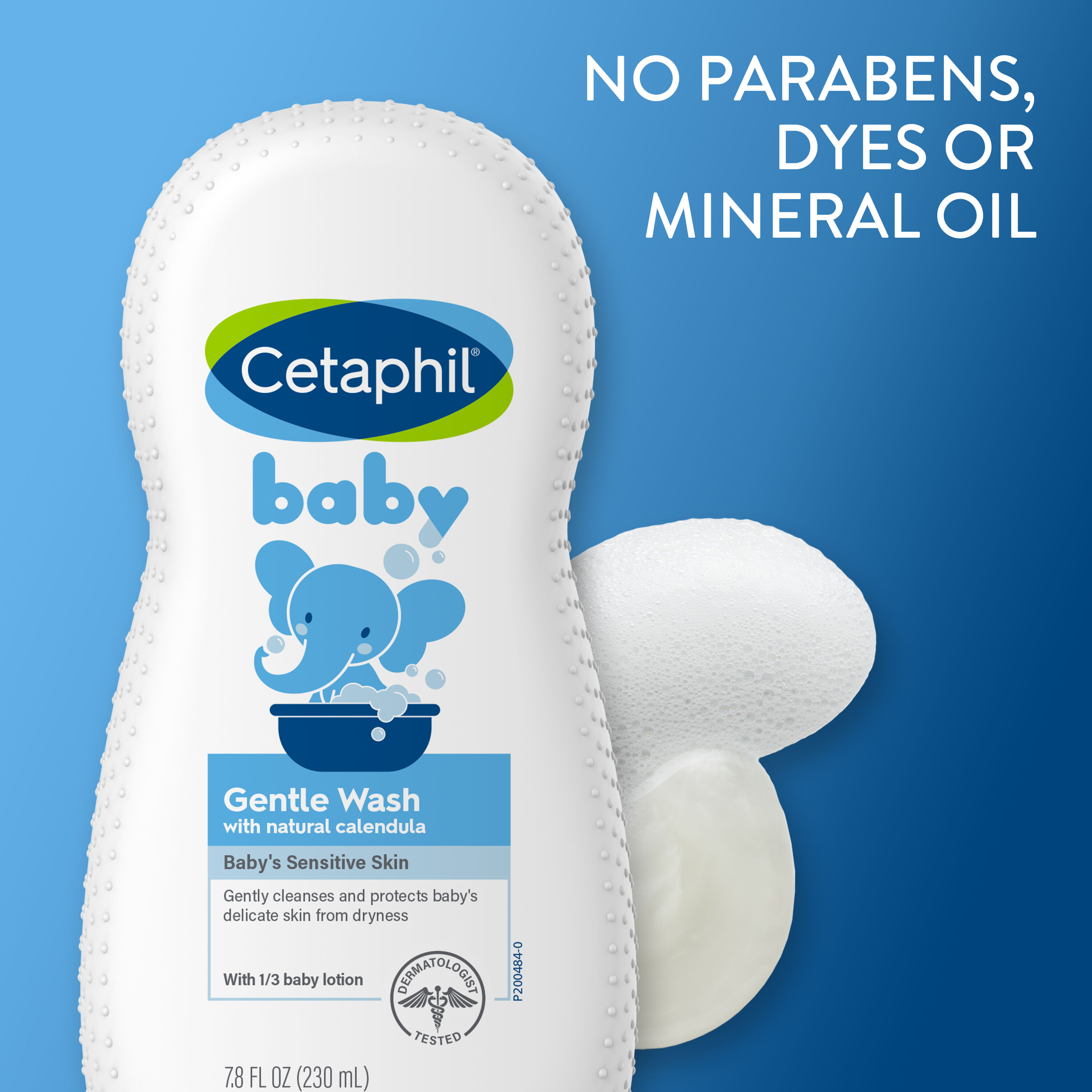 baby gentle wash bottle no parabens dyes or mineral oil
