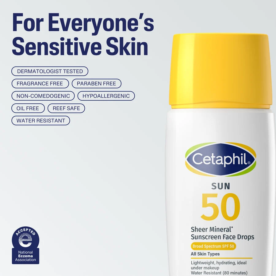 Sheer Mineral* Sunscreen Face Drops SPF 50